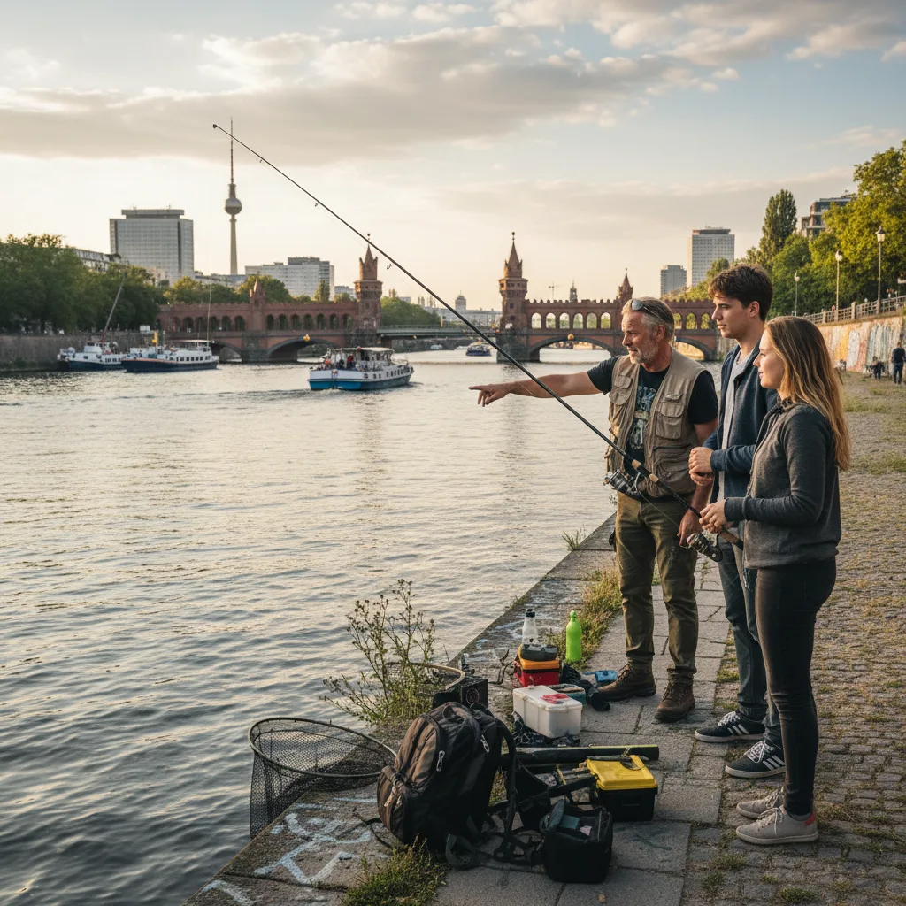Urban Angeln mit Guide in Berlin an der Spree
